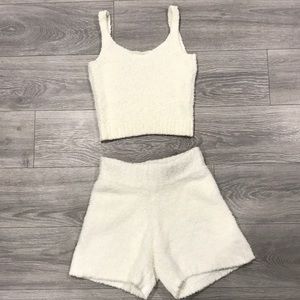 SKIMS cozy set (bone)